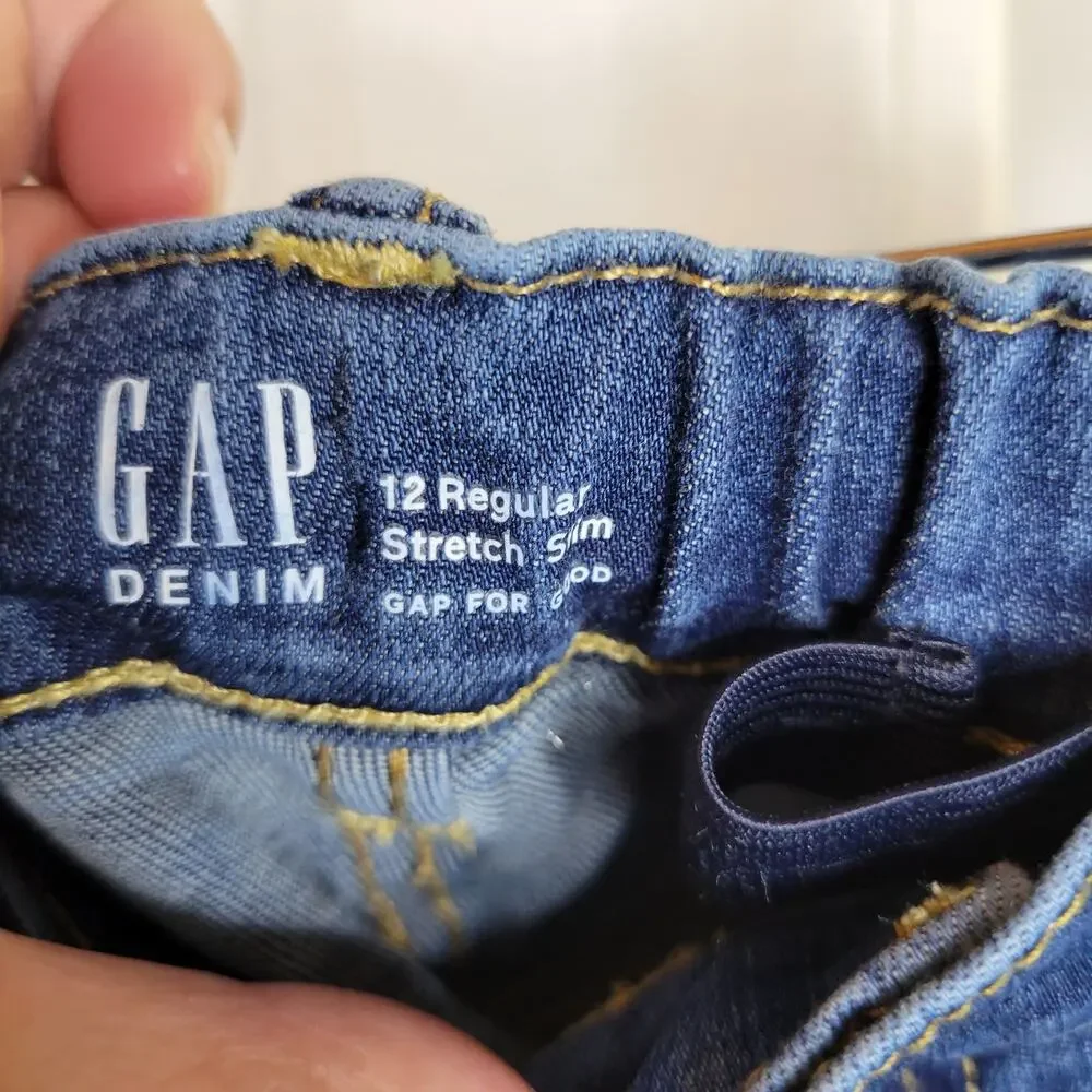 Gap Medium Blue Stretch Slim Jeans 12 Regular